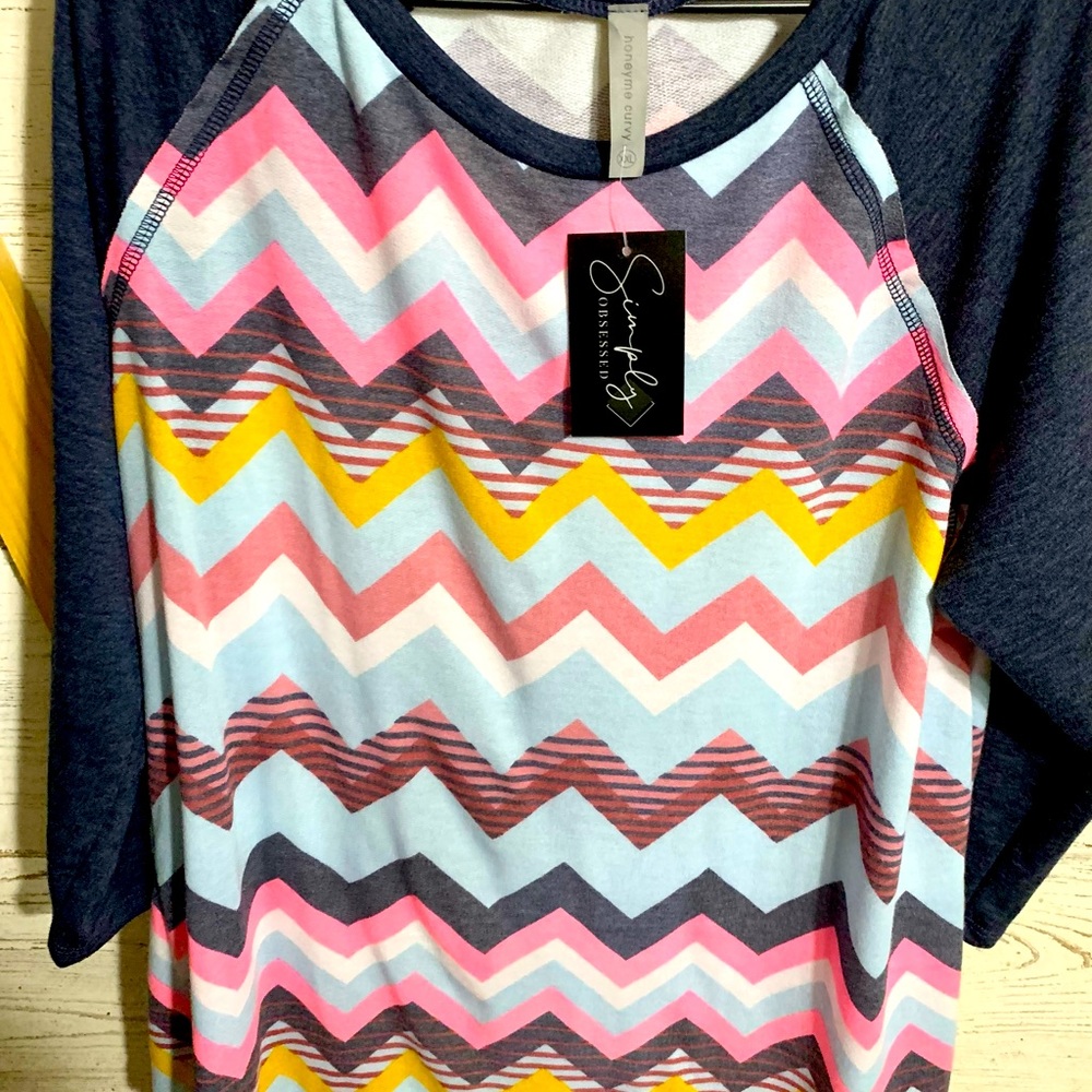Honeyme brand tee/tunic 3/4 sleeves size XXL